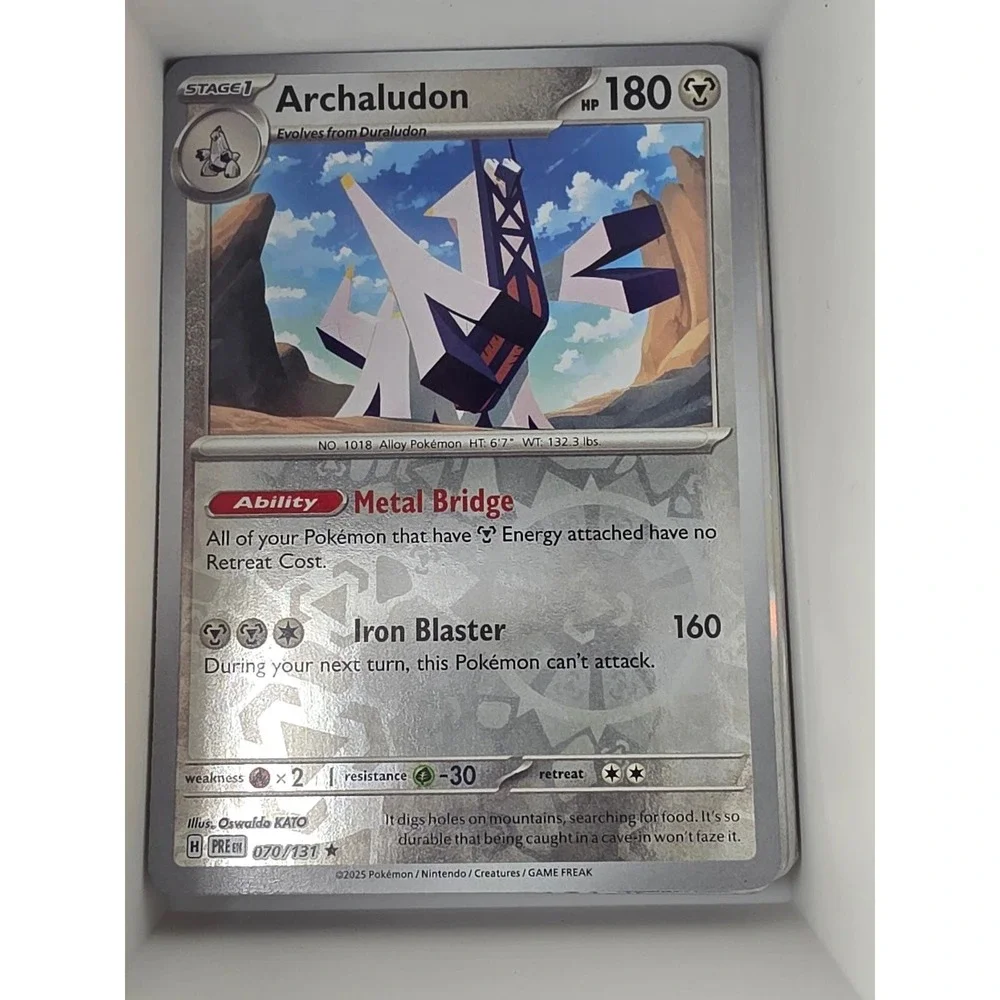 Archaludon (Master Ball Pattern) 070/131 Holo Prismatic Evolutions Pokemon NM